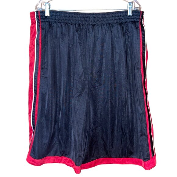 Nordictrack Mens XXL Black & Red Athletic Shorts Elastic Waistband & Drawstring - Picture 1 of 7